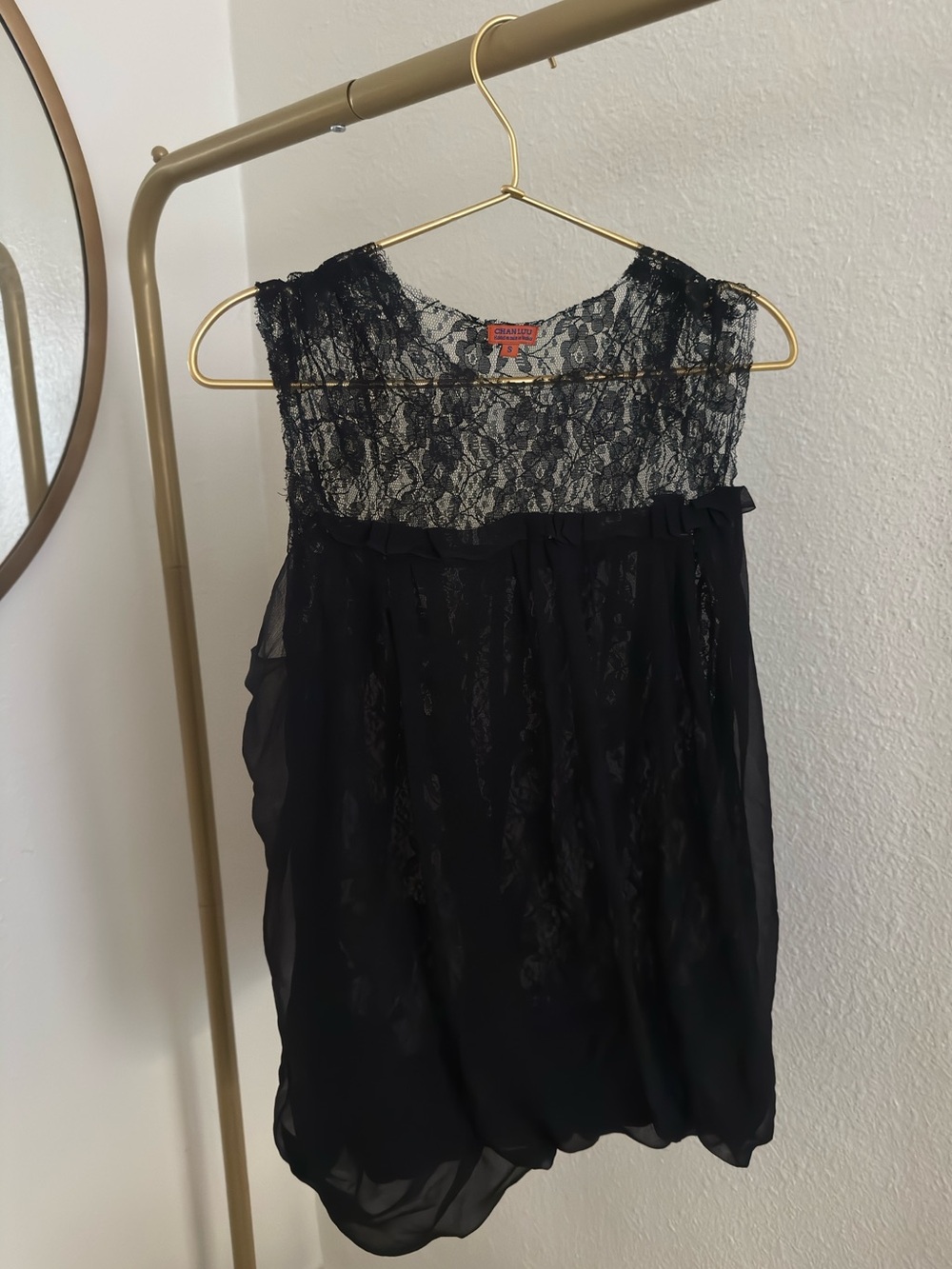 Elegant Silk Lace Top